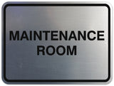 Signs ByLITA Classic Framed Maintenance Room Sign - Easy Installation | Durable Material