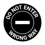 Signs ByLITA Circle Do Not Enter, Wrong Way Wall or Door Sign