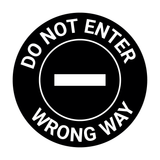 Signs ByLITA Circle Do Not Enter, Wrong Way Wall or Door Sign