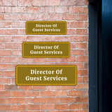 Standard Plus Director of Guest Services Door or Wall Sign | Funny Office Hospitality Signage