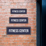 Standard Plus Fitness Center Door or Wall Sign | Hospitality & Gym Signage