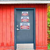 Classic Framed Plus Private Boat Ramp No Trespassing Wall or Door Sign | Marina Quayside Signage