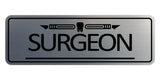 Signs ByLITA Standard Surgeon Tooth Graphic Medical Office Decor Wall or Door Sign