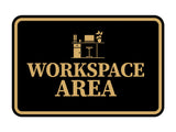 Signs ByLITA Classic Framed Workspace Area Wall or Door Sign