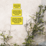 Classic Framed Plus For Safety Reasons Please Keep Children Away From The Fence Thank You For Your Compliance Wall or Door Sign | Children Safety Signs