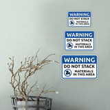 Classic Framed Plus Warning Do Not Stack Materials In This Area Wall or Door Sign | Workplace Safety Compliance Signs