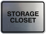 Signs ByLITA Classic Framed Storage Closet Sign | Durable Material | Office