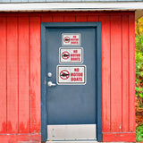 Classic Framed Plus No Motor Boats Wall or Door Sign | Marina Quayside Signage