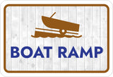 Classic Framed Plus Boat Ramp Wall or Door Sign | Marina Quayside Signage