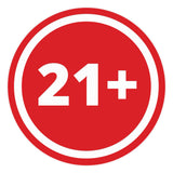 Signs ByLITA Circle 21+ Graphic Door or Wall Sign | Easy Installation | Durable Construction | Promote Health And Safety | Caution Warning Sign for Home, Business and Office Spaces