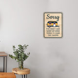 Portrait Round Plus Sorry For What I Said When We Were Trying To Park The Camper Door or Wall Sign | Camping RV Decoration