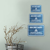 Classic Framed Plus Secretary – Ensuring Smooth Church Operations Door or Wall Sign | Church and Place of Worship Signs