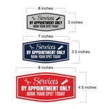 Signs ByLITA Fancy Services by Appointment Only. Book Your Spot Today Easy Installation | Durable Construction | Barbers | Grooming and Styling | Hair Wall or Door Sign