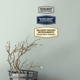Signs ByLITA Fancy Delivery Drivers Refreshments Please Help Yourself Wall or Door Sign