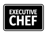Signs ByLITA Classic Framed Executive Chef Door or Wall Sign Easy Installation | Office And Shop Decor | Bars And Restaurants