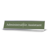 Church Office Staff Role Desk Signs 2 x 10" Plastic Desk Sign