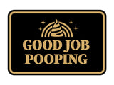 Signs ByLITA Classic Framed Good Job Pooping Wall or Door Sign