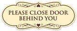 Signs ByLITA Designer Please Close Door Behind You Sign - Easy Installation | Durable Wall or Door Sign