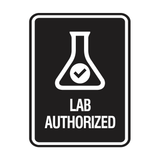 Signs ByLITA Portrait Round Lab Authorized Wall or Door Sign