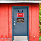 Signs ByLITA Classic Framed Please Turn Heating Off When Not In Use Door or Wall Sign | Eco-Friendly Home Signs