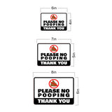 Classic Framed Plus Please No Pooping Thank You Wall or Door Sign | RV Accessories