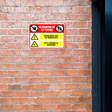 Classic Framed Plus No Dumping Or Fly Tipping Trespassers Will Be Prosecuted CCTV Cameras In Operation Door or Wall Sign