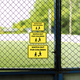 Classic Framed Plus Watch Out For Children Wall or Door Sign | Children Safety Sign