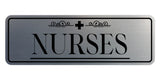 Signs ByLITA Nurses Graphic Medical Office Decor Wall or Door Sign