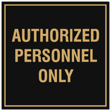 Signs ByLITA Square Authorized Personnel Only Sign - Easy Installation | Durable Material