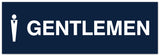 Signs ByLITA Basic Gentlemen Figurine Sign - Laser-Engraved Lettering | Durable ABS Plastic | Vibrant Colors | Powerful Foam Tape