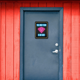 Portrait Round Plus The Only Fear Is No WiFi Wall or Door Sign | Easy Installation | Gaming | Home Decor