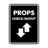Signs ByLITA Portrait Round Props Check-In/Out Door or Wall Sign Easy Installation | Directing Artists & Co-Workers | Music | Concert | Festivals