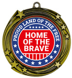 USA High Relief Metal Medals | Patriotic Awards and America Pride (3 Pack)