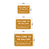 Classic Framed Plus Welcome To The Balcony Where The Neighbors Listen To Good Music Whether They Want To Or Not. Wall or Door Sign | Funny Home Decor
