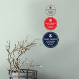 Circle Private Property No Trespassing No Soliciting No Sales Wall or Door Sign