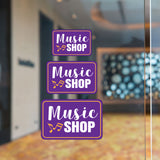 Classic Framed Plus Music Shop Wall or Door Sign | Directional Public Signage