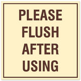 Signs ByLITA Square Please Flush After Using Sign - Easy Installation | Durable Material