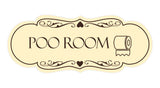 Signs ByLITA Designer Poo Room Wall or Door Sign