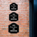 Heritage Plus Please Wear Eye Protection Wall or Door Sign | Public Spaces & Office Signage
