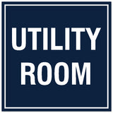 Signs ByLITA Square Utility Room Sign - Easy Installation | Durable Material