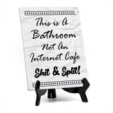 Family Home Decor Table Signs 6x8 Easy Installation | Great For Hospitality Venues, Parties & Homes | Funny Novelty Gifts