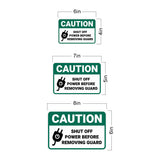 Classic Framed Plus Caution Shut Off Power Before Removing Guard Wall or Door Sign | Workplace Safety Compliance Signs