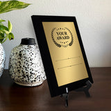 Signs ByLITA Customizable Award Wooden Plaque Award with Easel Stand, Engraved Gift for winners of awards, certificates and achievements