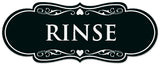Signs ByLITA Designer Rinse Sign - Easy Installation | Durable Wall or Door Sign
