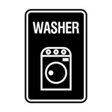 Signs ByLITA Portrait Round Washer Wall or Door Sign