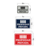 Signs ByLITA Classic Framed Propiedad Privada Graphic Spanish Security Wall or Door Sign