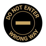 Signs ByLITA Circle Do Not Enter, Wrong Way Wall or Door Sign
