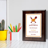 Cooking Competition and Chef Customizable Award Plaque | Recognition of Achievement and Service Personalizable Plaques