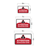 Classic Framed Plus Attention Biohazard Zone Door or Wall Sign | Workplace Health and Safety Warning Signage