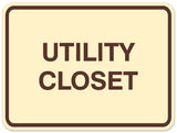 Signs ByLITA Classic Framed Utility Closet Sign | Durable Material | Storage